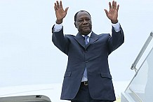  Ouattara de retour à Abidjan après l’ouverture des JF 2013 à Nice